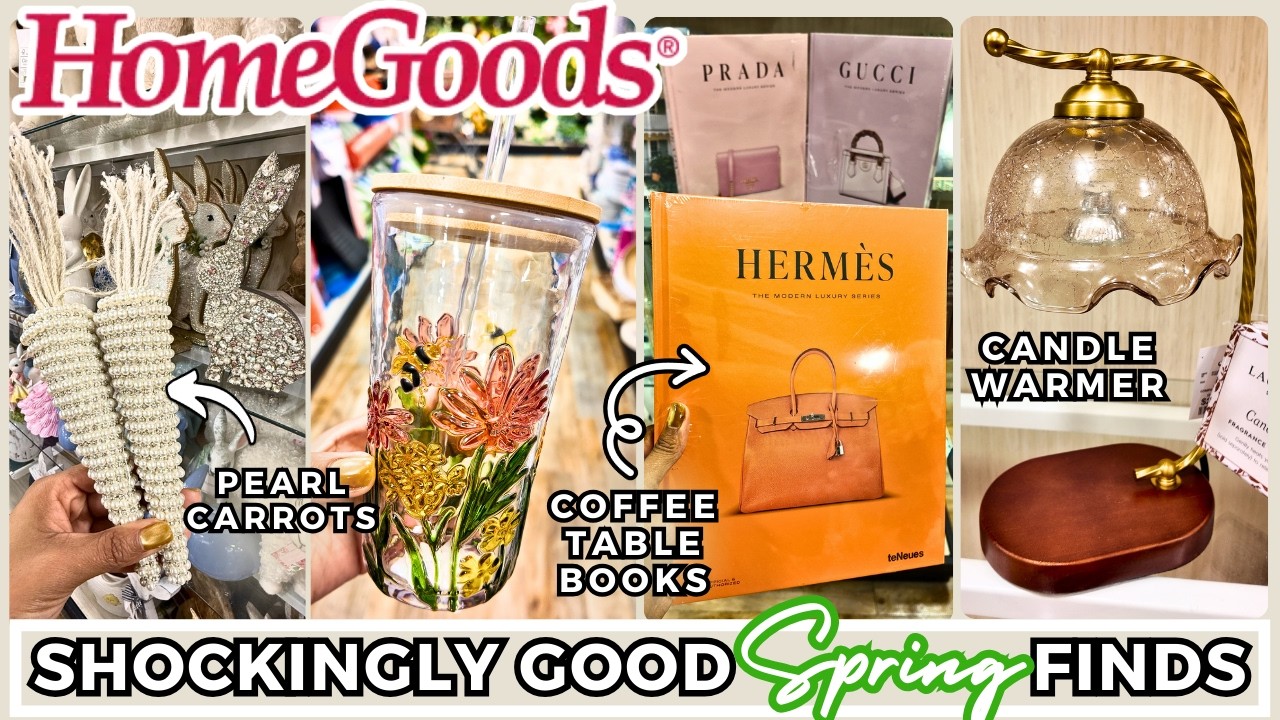 NEW HomeGoods Spring Decor 2026 🌸 Easter Finds, Designer Coffee Table Books & Coastal Home Decor