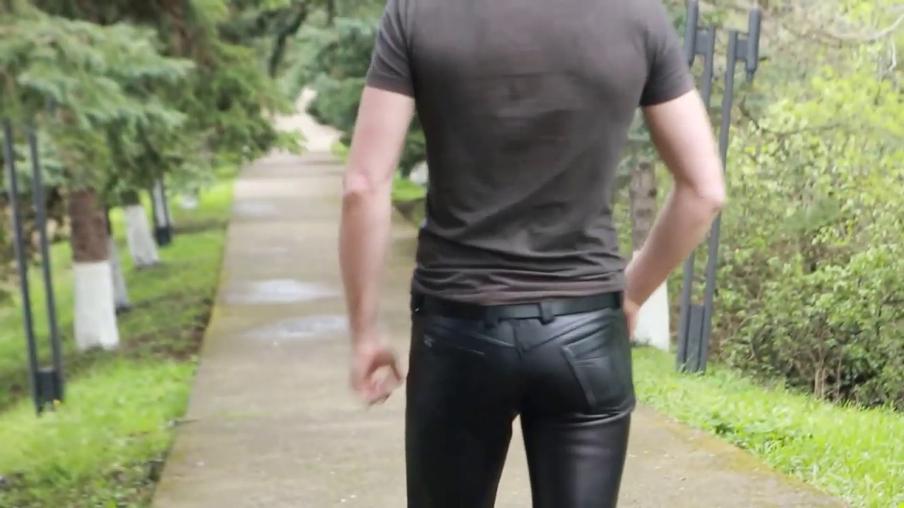 Mr B leather jeans and Steel Boots