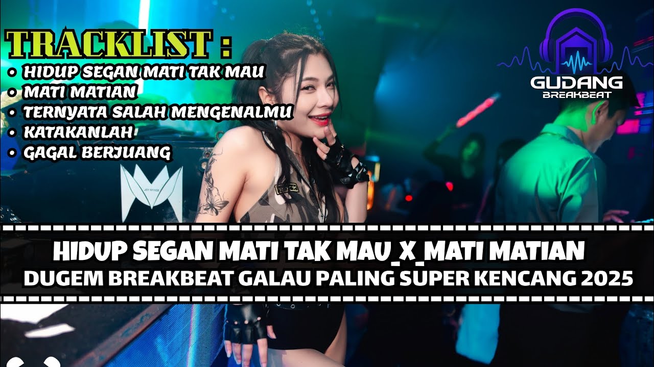 DJ BREAKBEAT HIDUP SEGAN MATI TAK MAU TERBARU 2025 | DUGEM BREAKBEAT GALAU PALING ENAK FULL BASS