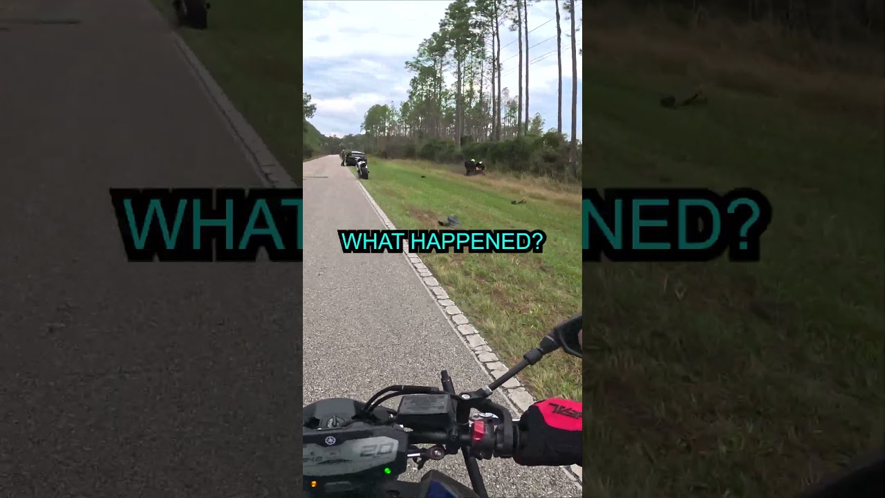 She Crashed Her Motorcycle... #crash