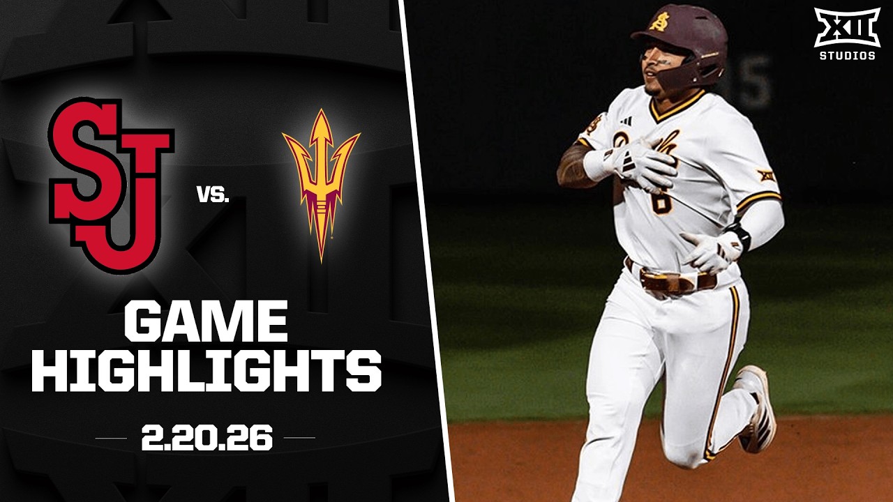 St. John's vs. Arizona State Highlights (2.20.26) | 2026 Big 12 Baseball
