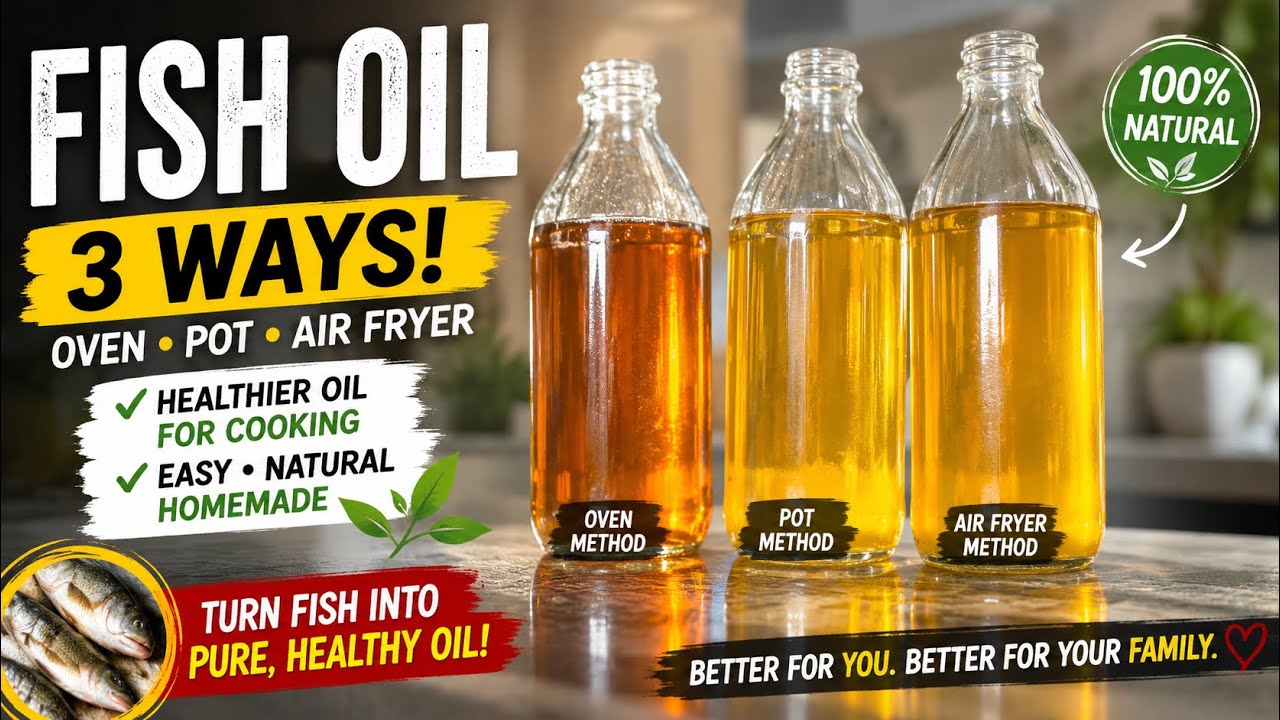 Fish Oil | How to make Fish Oil at home | Healthy Cooking Oil | Budget-Friendly | With 3 easy ways 