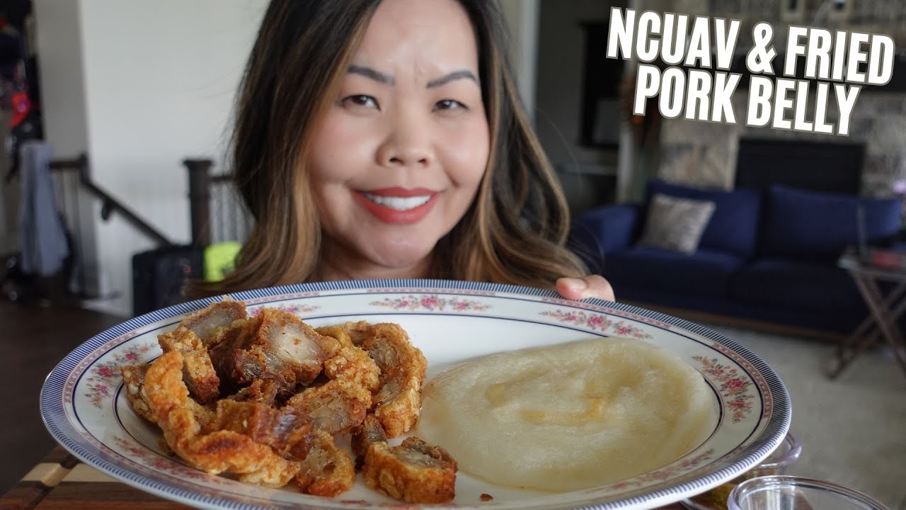 NCUAV AND FRIED PORK BELLY ~ EATING RANDOM THINGS IN THE HOUSE
