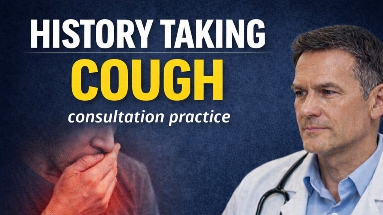 Cough History Taking:  Medical English You Must Know for Exams #medicalenglish