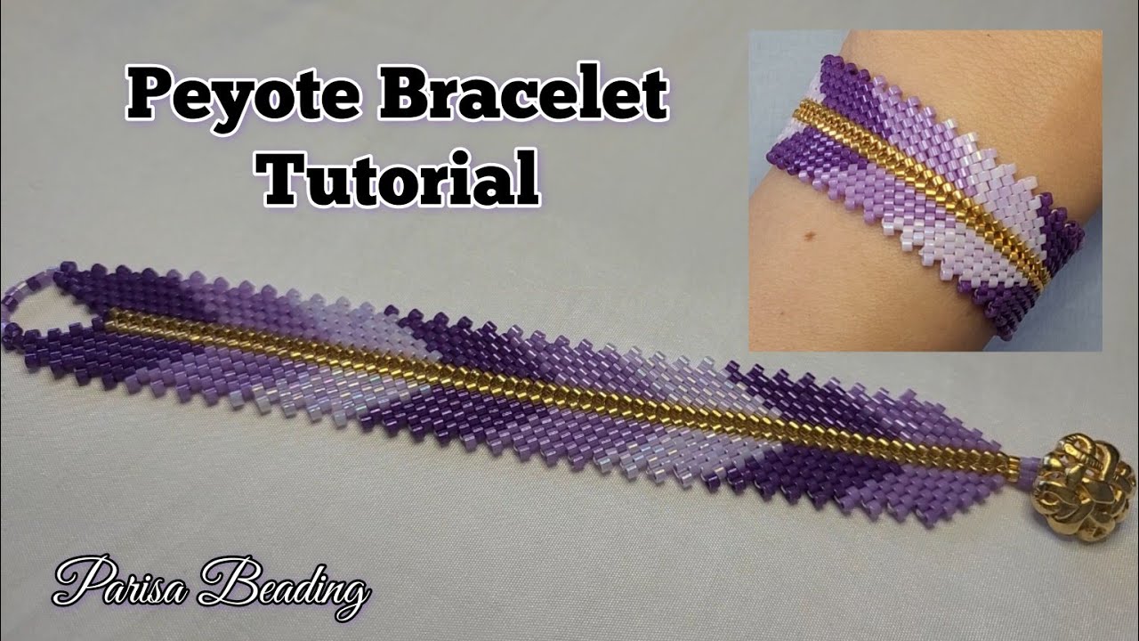 DIY Beaded Chevron Peyote Bracelet 🌺