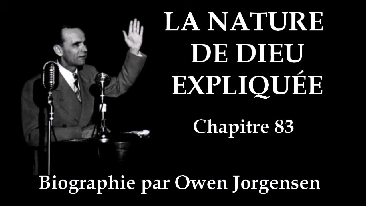 La nature de Dieu expliquée  (Livre 6 - Chapitre 83) AUDIO