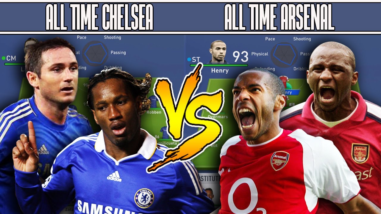 ALL TIME CHELSEA VS ALL TIME ARSENAL - FIFA 19 EXPERIMENT