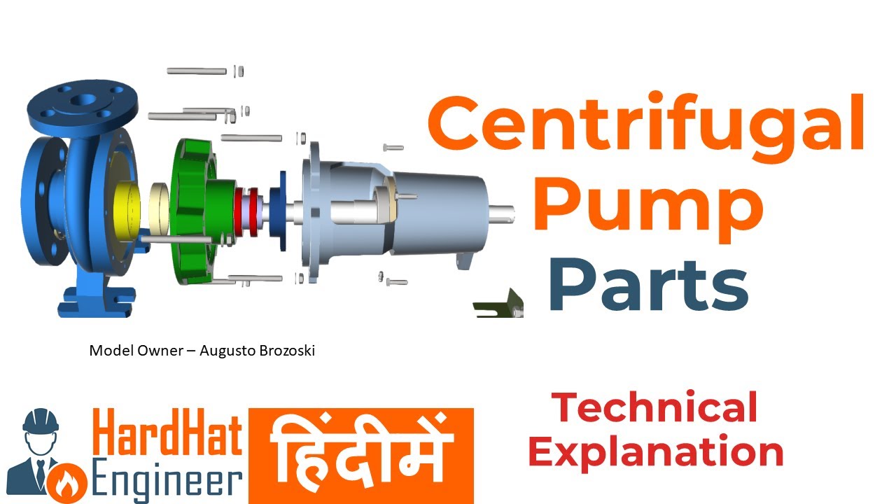 Centrifugal Pump Parts हिंदी मे। सेंटरीफ़्युगल पम्प के हिस्से।