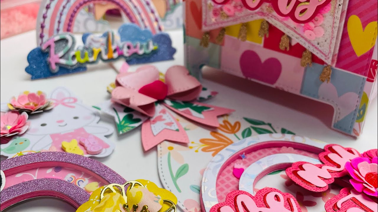 KSCRAFT Valentines 💝🌈 Easter embellishments and 3D mailbox