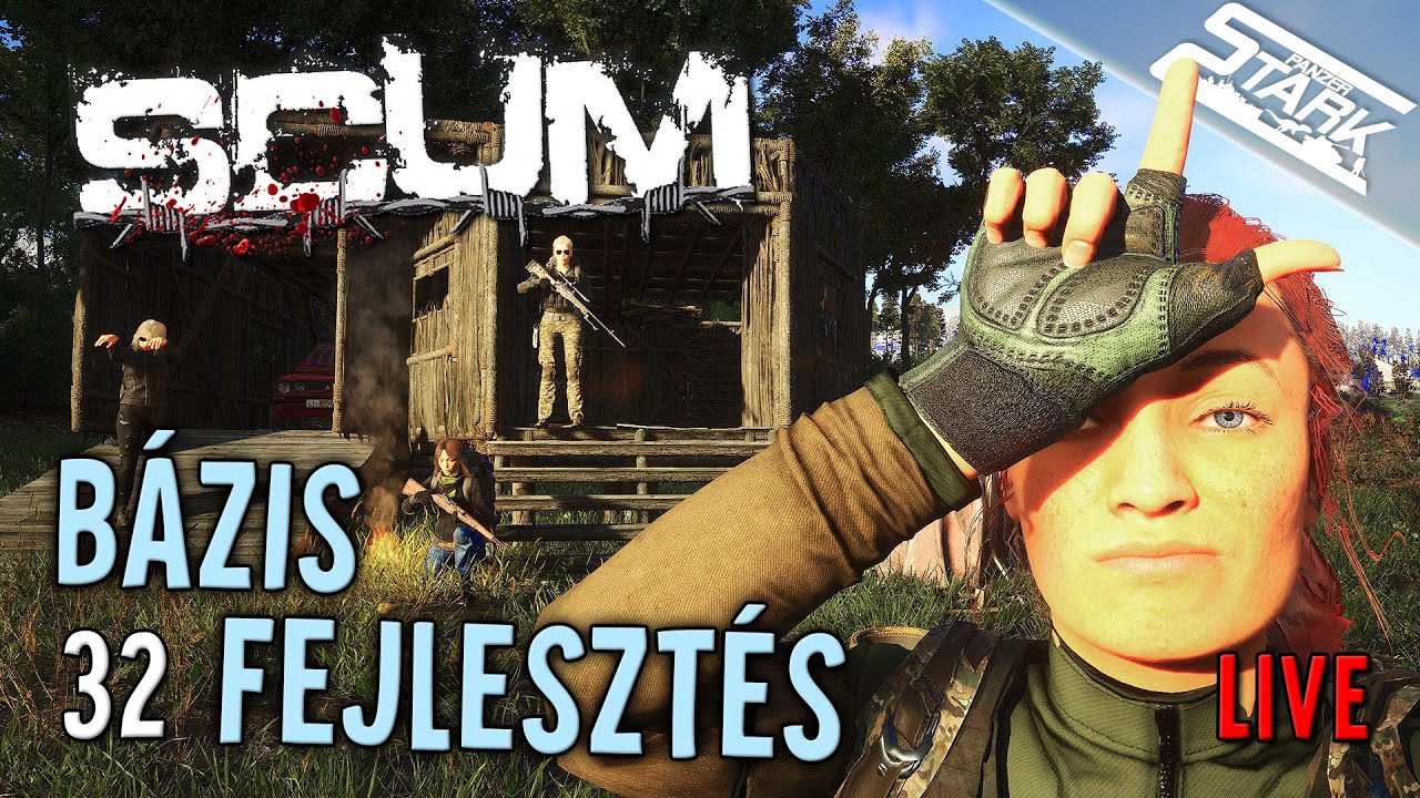 SCUM - 32.Rész (Bázis Fejlesztés & Hazmat Ruha Keresés) - Stark LIVE