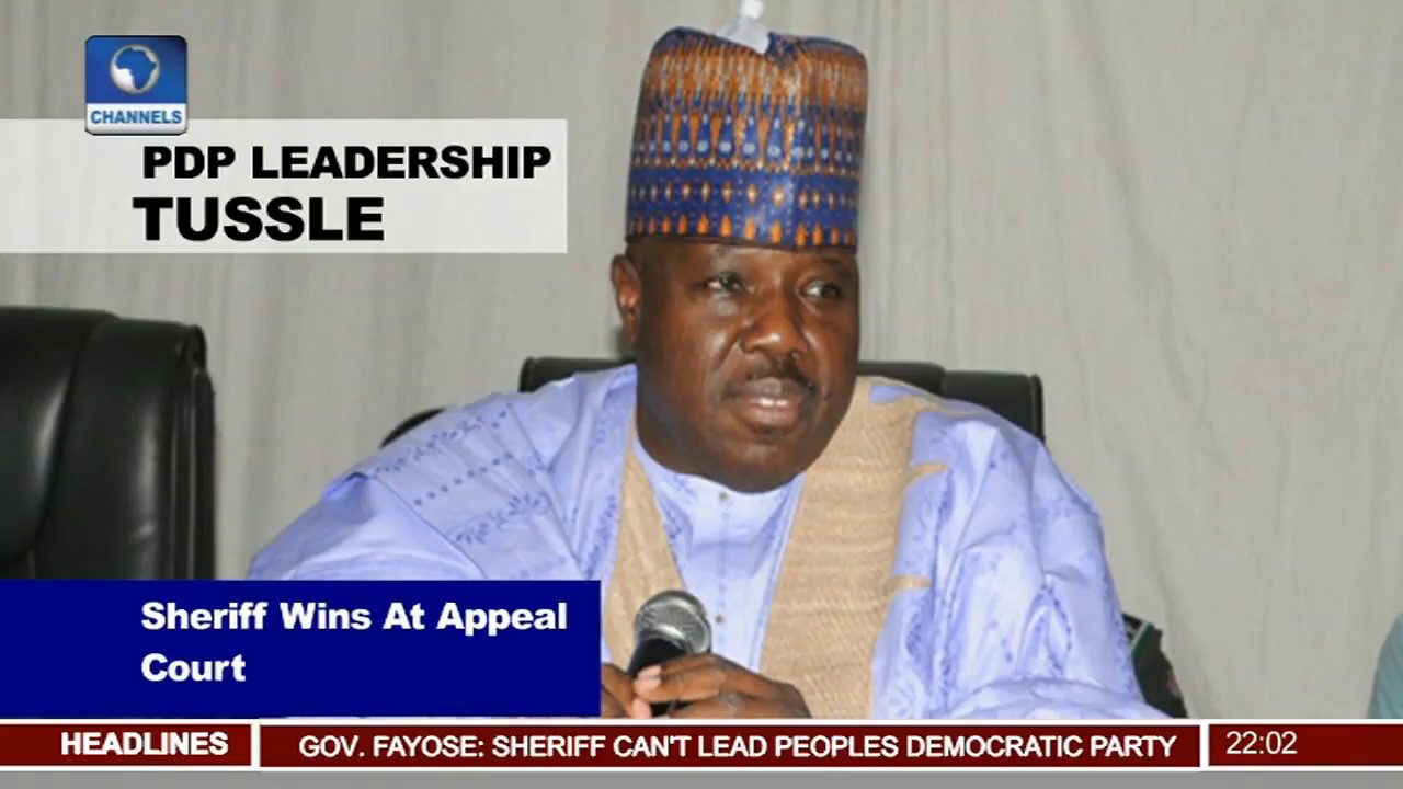 PDP Leadership Tussle: Appeal Court Rules In Ali Modu Sheriff's Favour