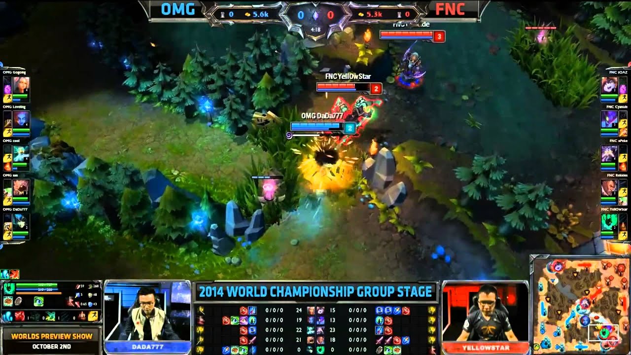 Fnatic Firstblood - OMG vs FNC (S4 Worlds)