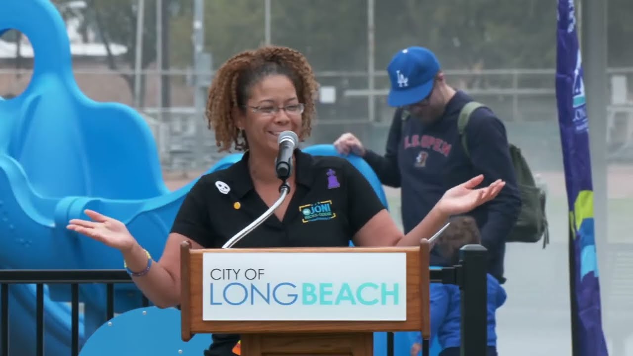 Long Beach Celebrating the completion of the Ramona Park Signature Playground