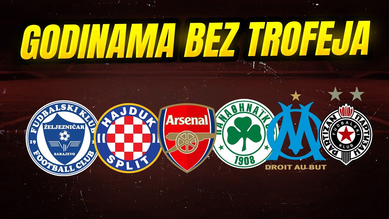 VELIKI KLUBOVI KOJI SU ZABORAVILI KAKO IZGLEDA TROFEJ!
