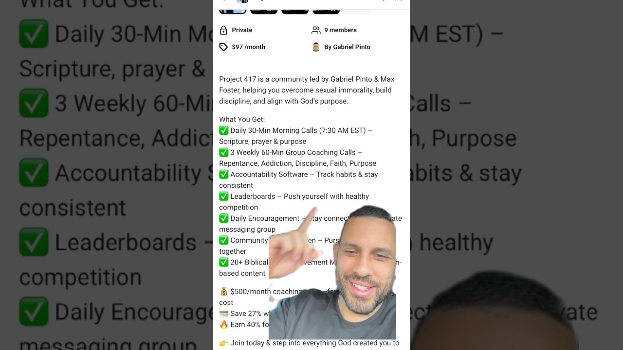 #1 Community for men aligning with Purpose