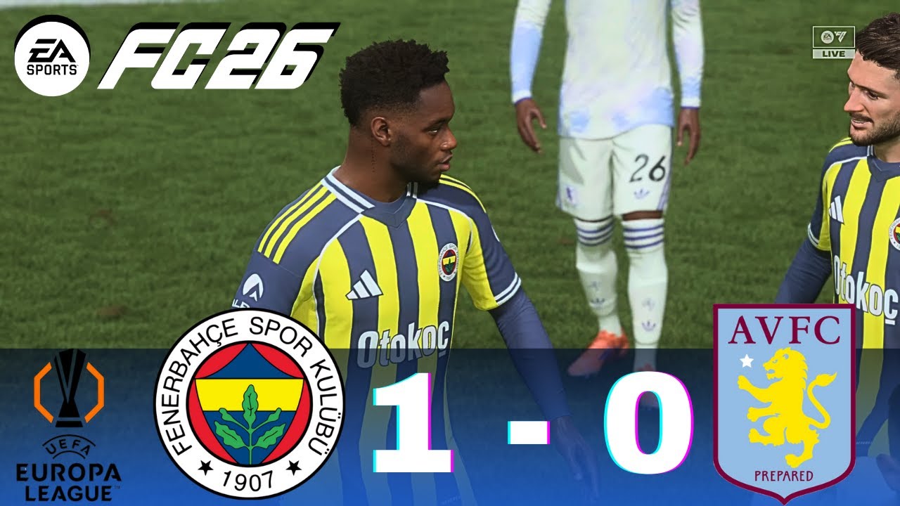 FC 26 – Fenerbahçe vs Aston Villa | UEFA Avrupa Ligi 2025/26 | PS5 Pro 4K60fps