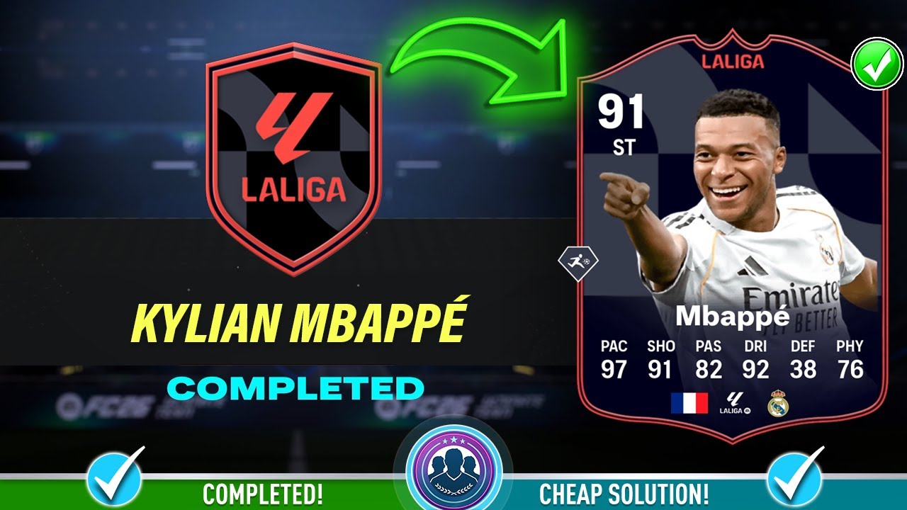 91 POTM Kylian Mbappe SBC Solution - Cheap Solution & Tips - FC 26