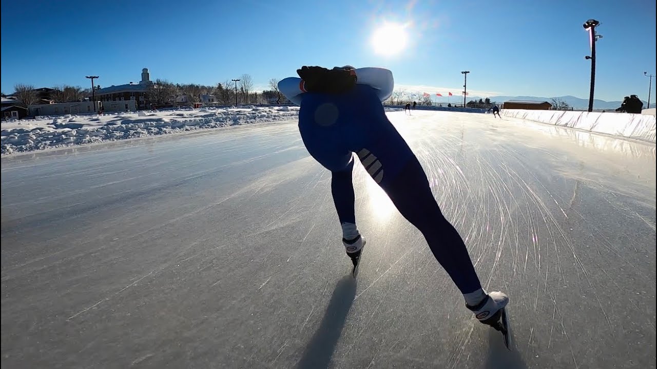 One Lap at James B. Sheffield Olympic Skating Rink in Lake Placid