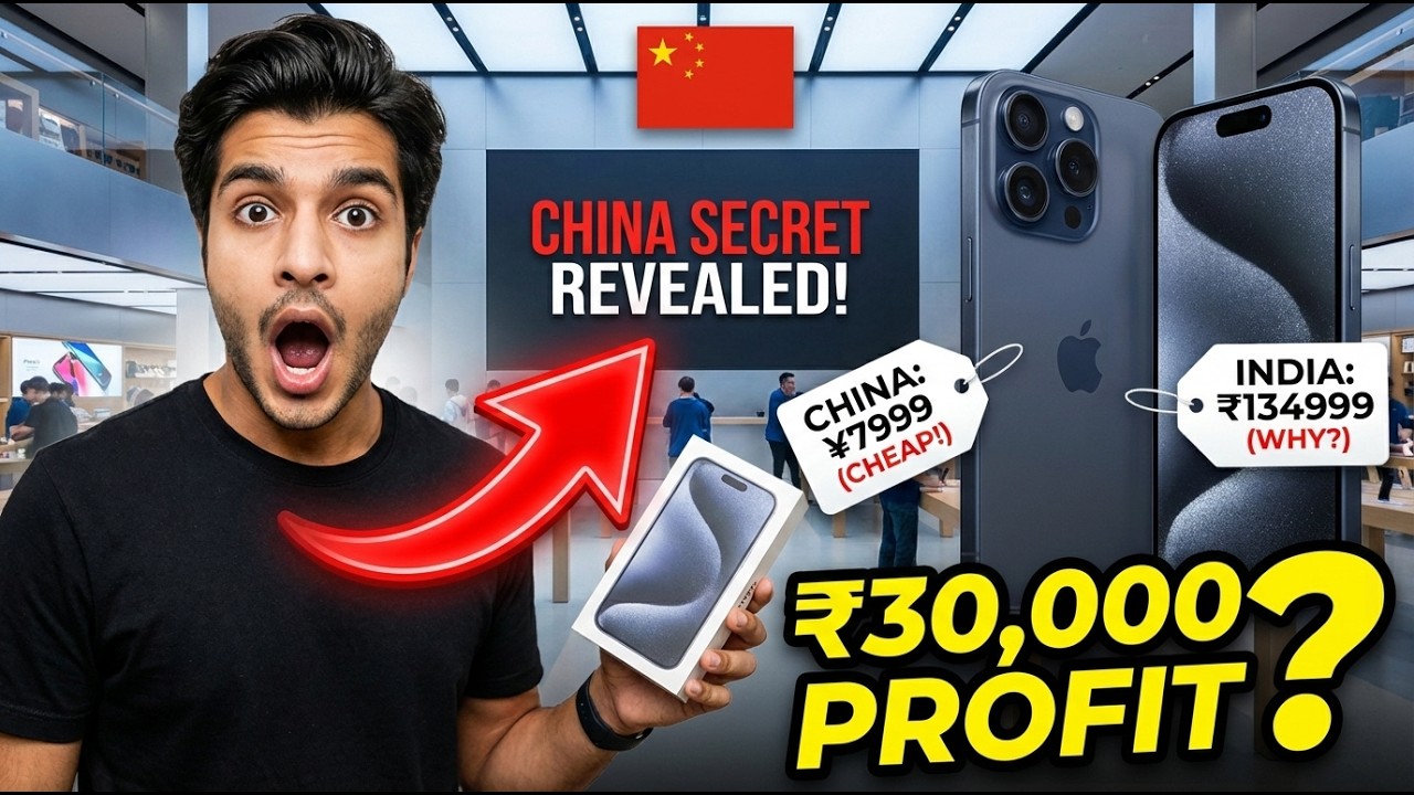 Why iPhones Are Cheapest in China 🇨🇳 | Apple Store Price Comparison with India