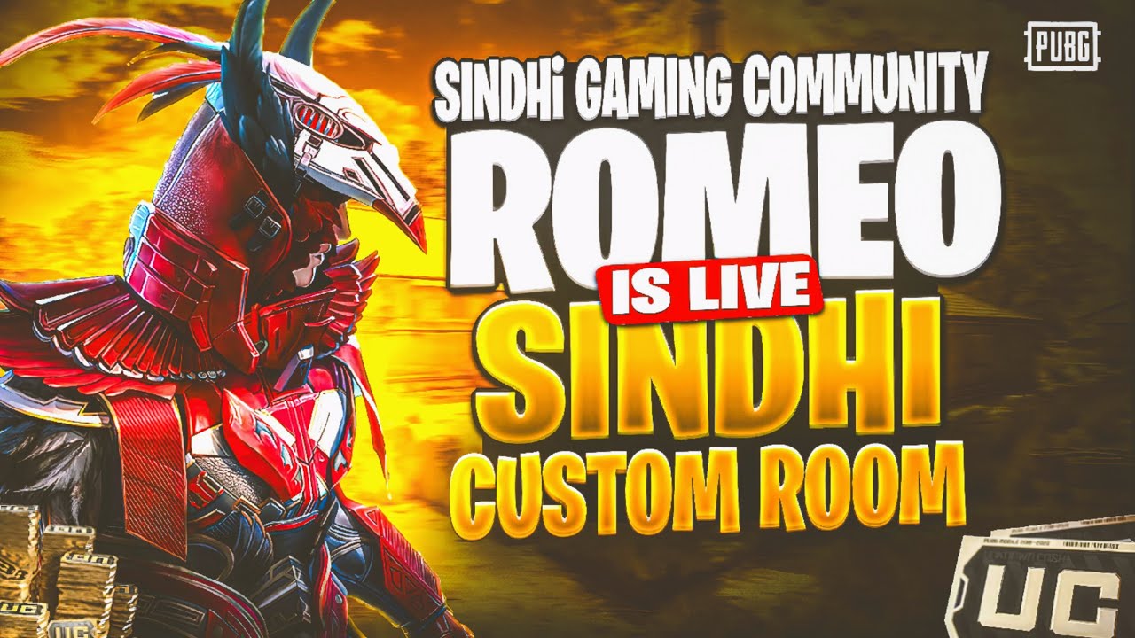 SINDHi GAMING COMMUNITY ROOM | PUBG MOBILE CUSTOM ROOM |TS ROMEOxLive 3K SUBS