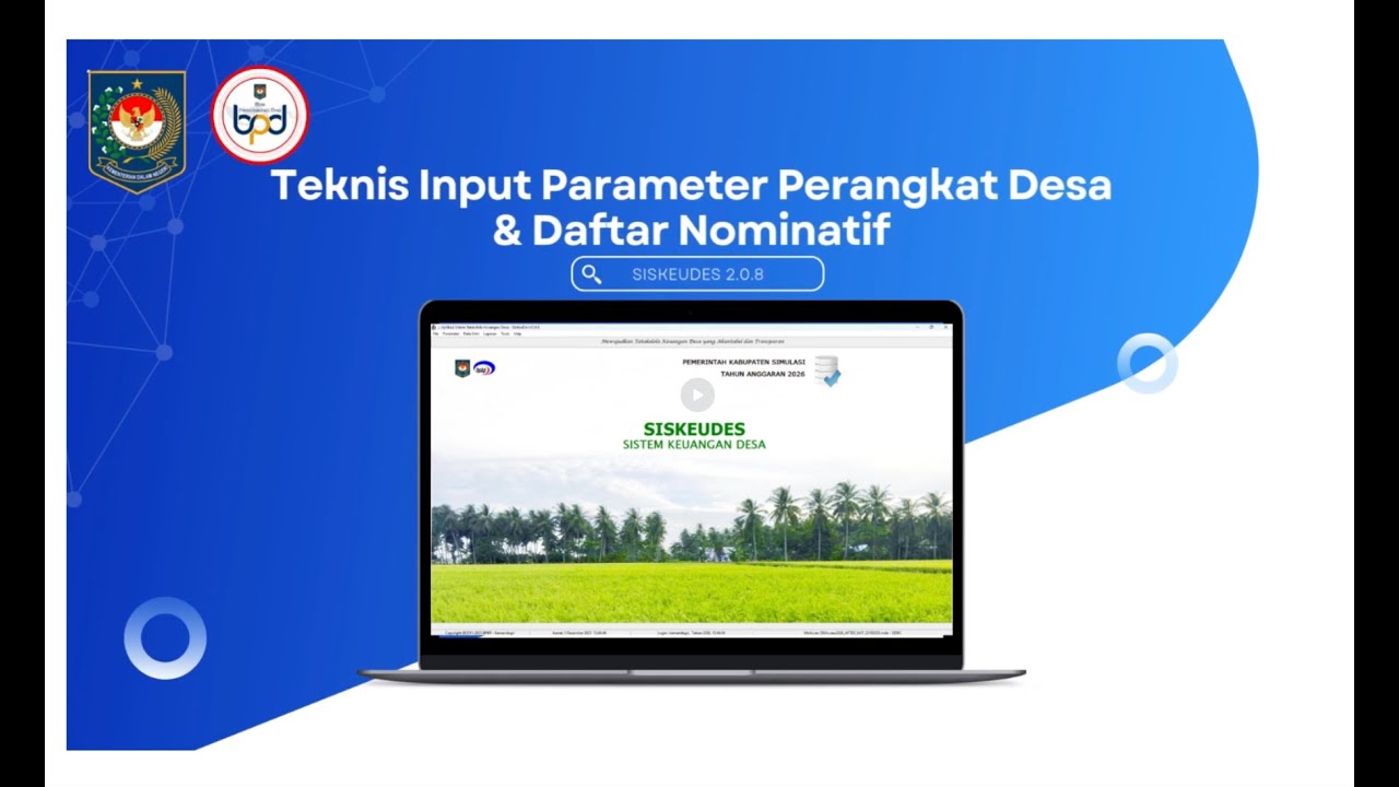 Tutorial Daftar Nominatif SISKEUDES 2 0 8