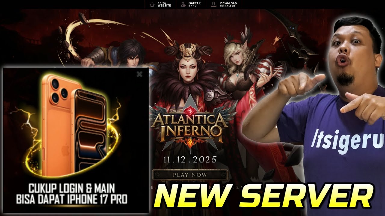 DAPAT iPHONE 17 PRO !! - New Atlantica Inferno - Atlantica Rebirth Indonesia | Atlantica Online