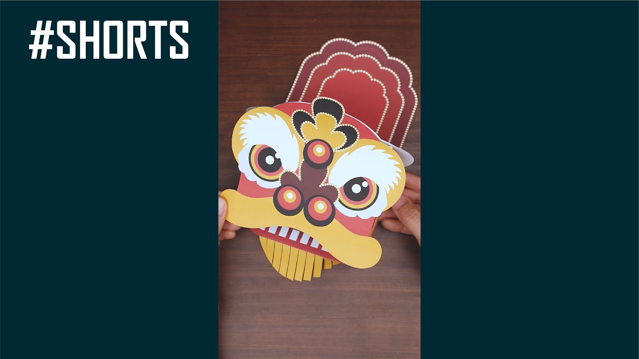 Lion Dance | DIY Lunar New Year Crafts #shorts