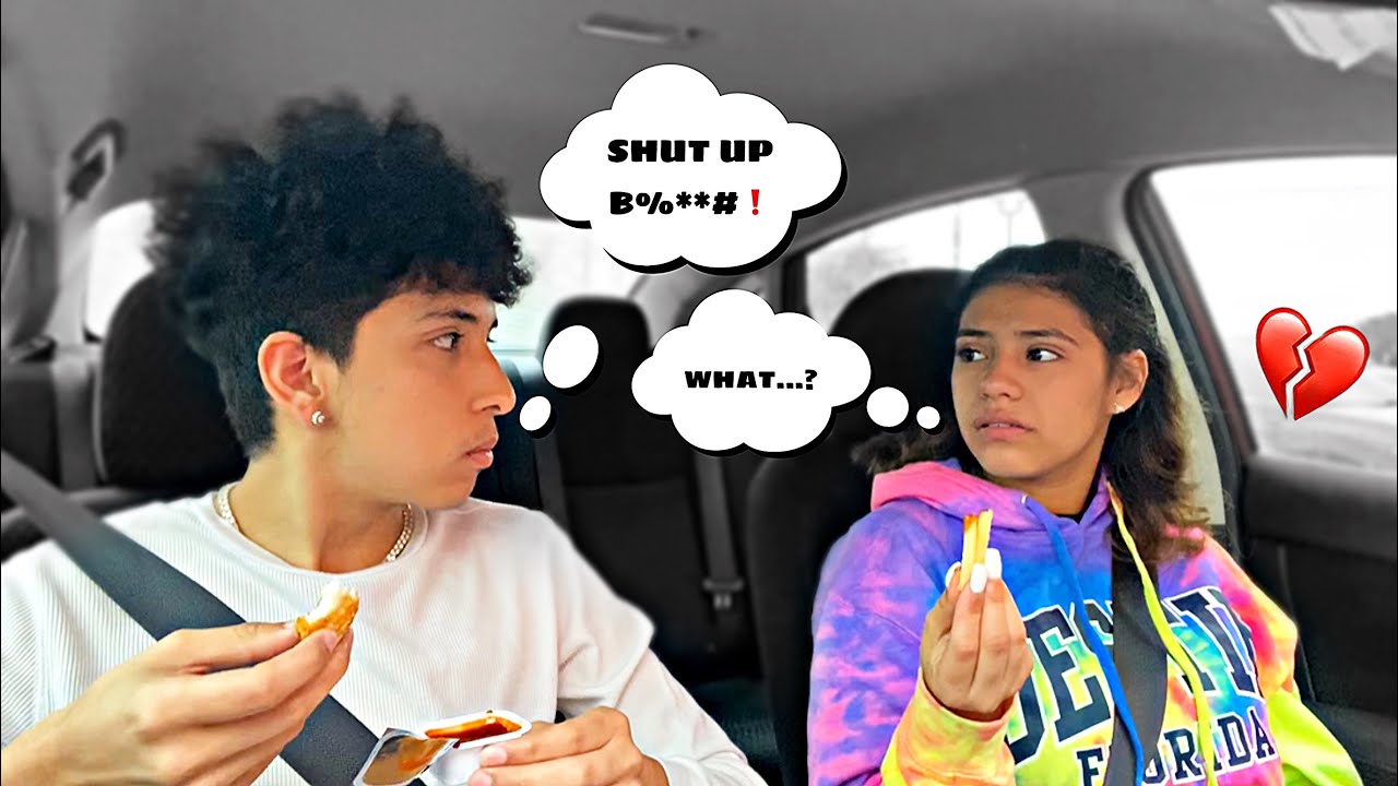 Calling my GIRLFRIEND The “B” Word To See Her Reaction..