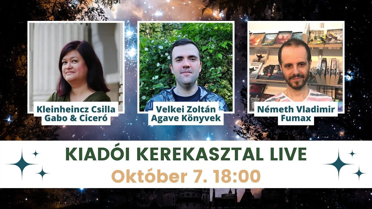 Kiad&oacute;i Kerekasztal Live | Okt&oacute;ber 7. 18:00