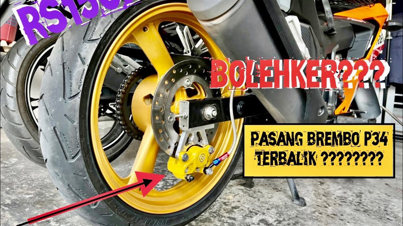 Vlog | Pasang BREMBO P34 Terbalik | RS150R | Copy Itu Indah Boskur 😂😂
