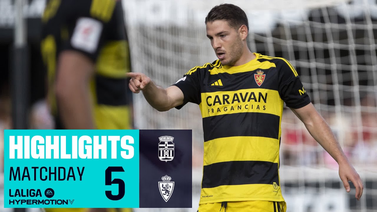 Resumen de FC Cartagena vs Real Zaragoza (1-3)