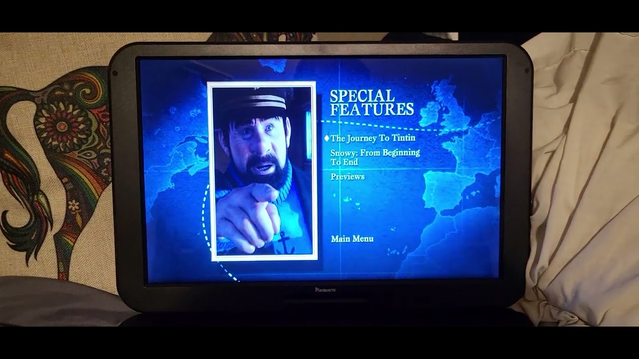 The Adventures of Tintin DVD Menu Walkthrough (2011)