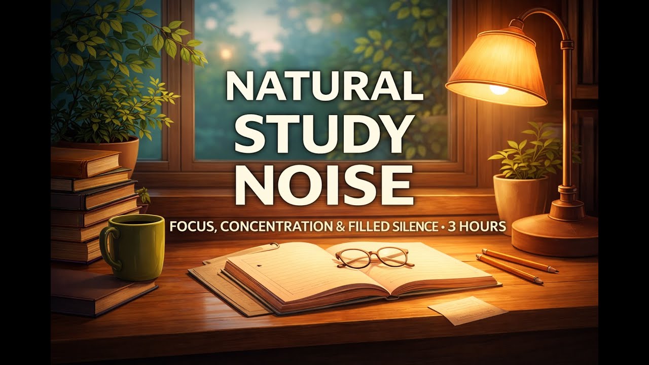 Ruído Suave para Estudo Prolongado | Foco e Atenção | - Autismo e TDAH |
