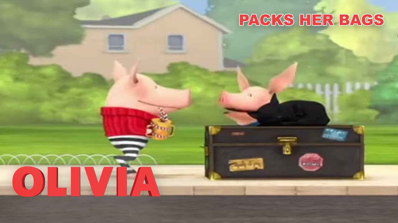 Olivia Packs Her Bags | Olivia The Pig | Full Episode | Cartoons for Kids