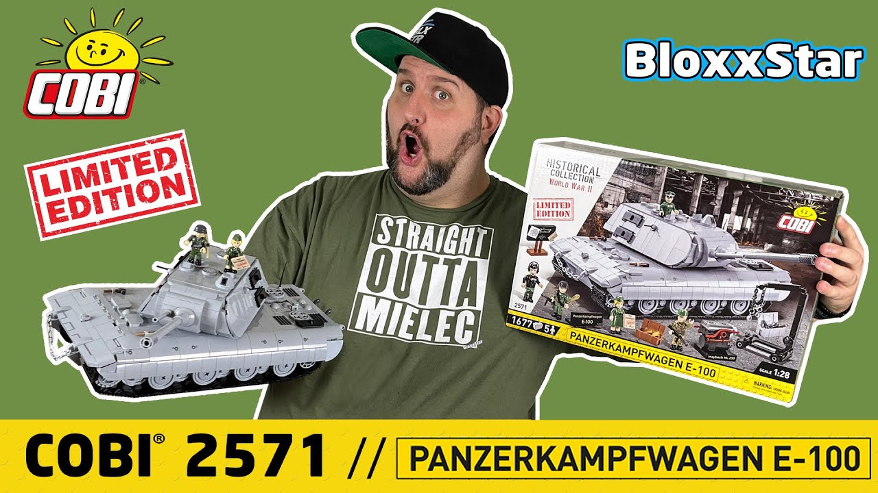 FIESE FLIESE! COBI 2571 💥 PANZERKAMPFWAGEN E-100 💥 LIMITED EDITION 💥 1:28 ▶️ REVIEW & HISTORY
