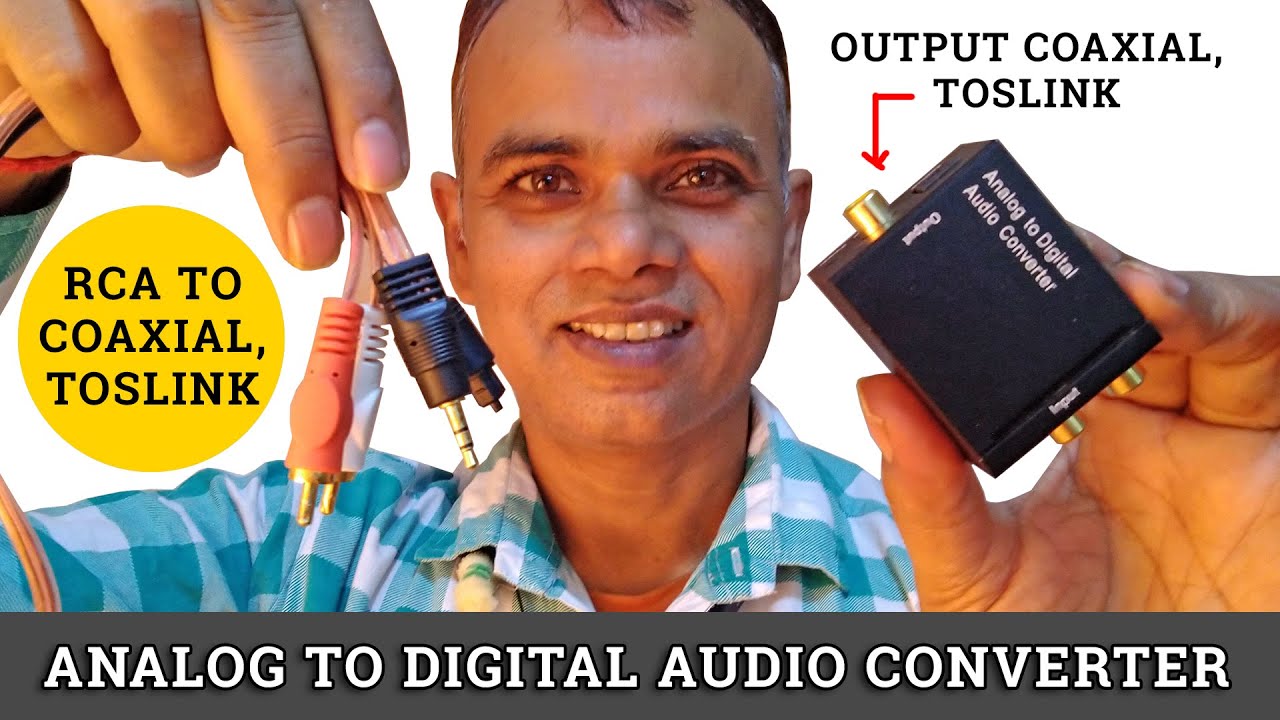 How to convert Analog audio to digital toslink, coaxial