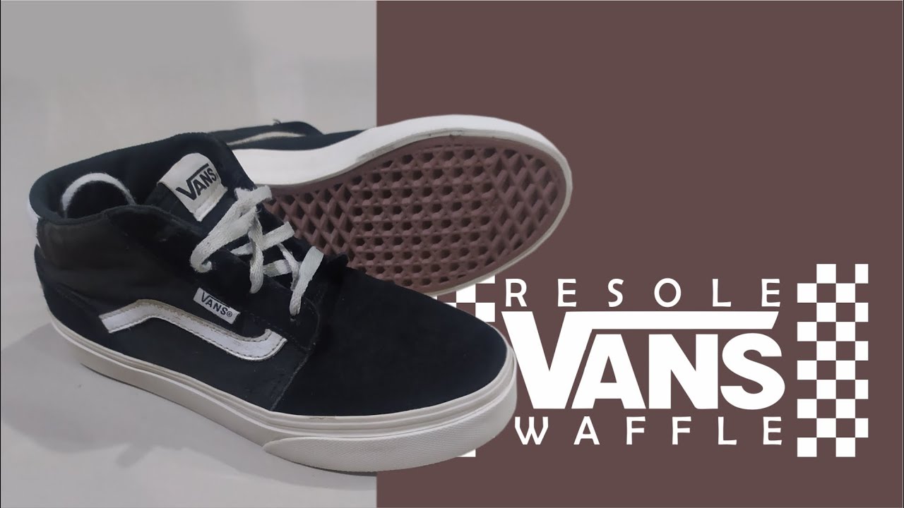 D.I.Y sneakers project || resole vans waffle and midsole