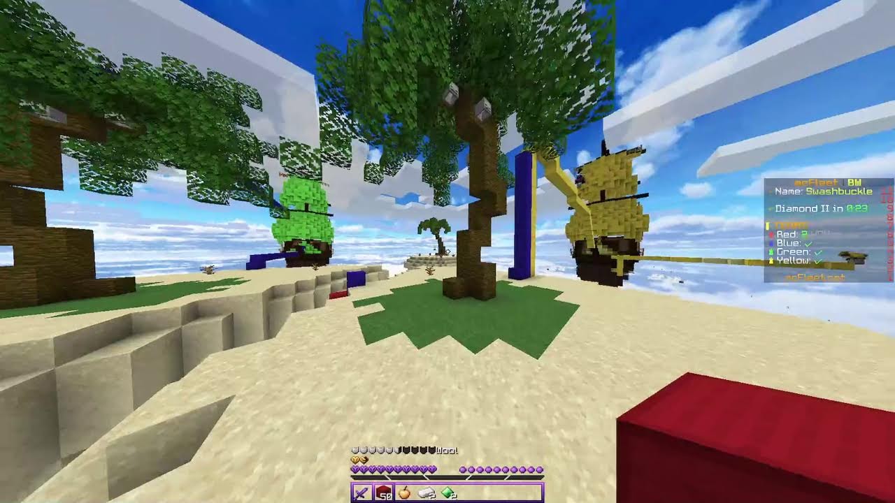 Bedwars in Mcfleet gameplay #mcfleet #minecraft #gamerfleet