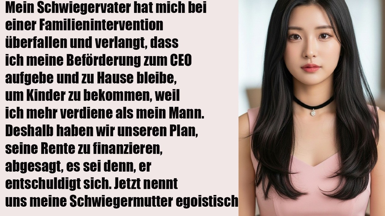 FIL überfiel mich bei einer Familienintervention und forderte, dass ich meine CEO-