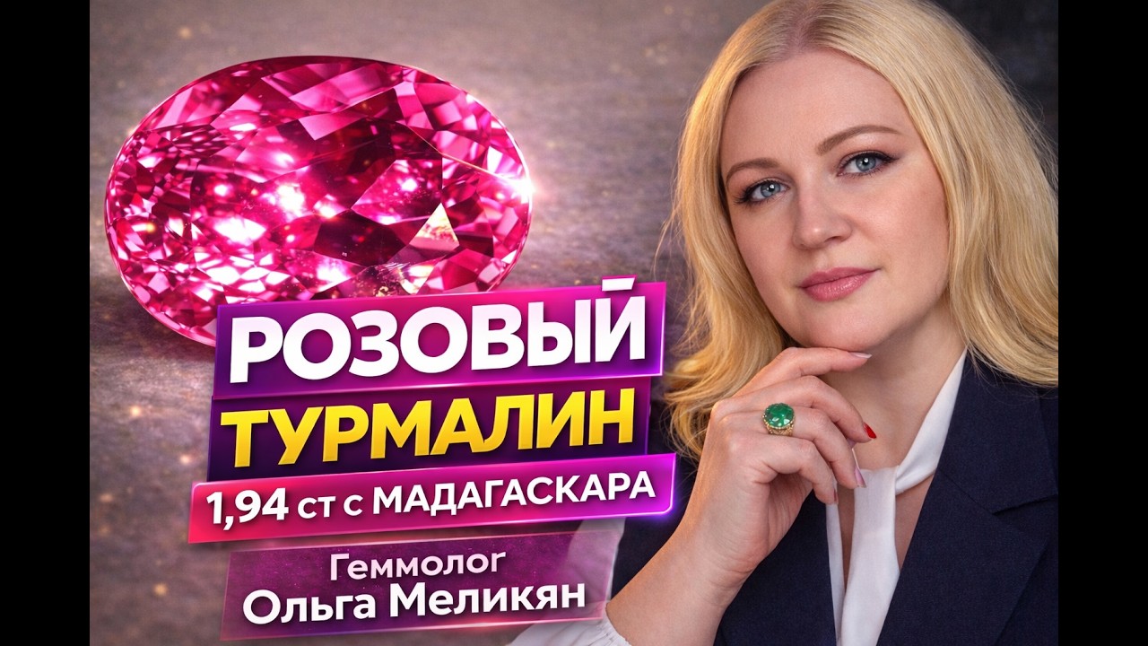 Розовый турмалин из Мадагаскара: свойства, цена и редкость. Геммолог Ольга Меликян.