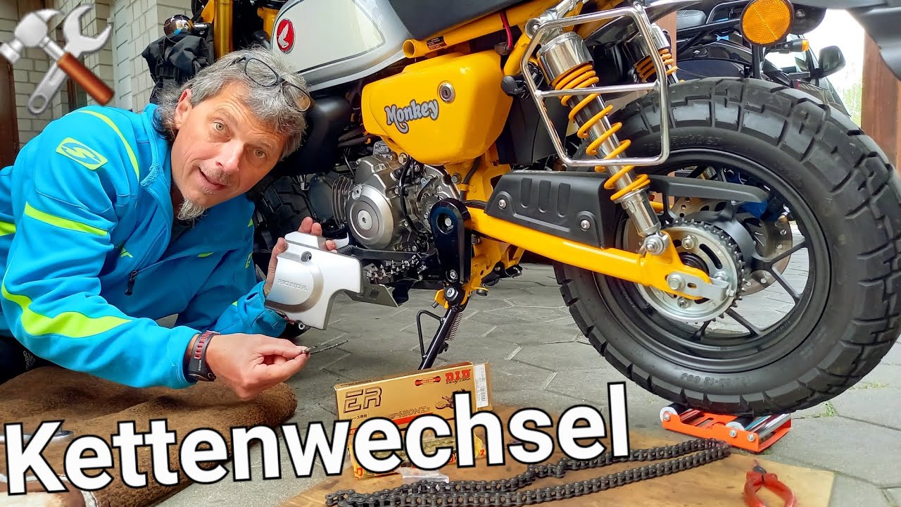 Kettenwechsel an der Honda Monkey 125 🛠