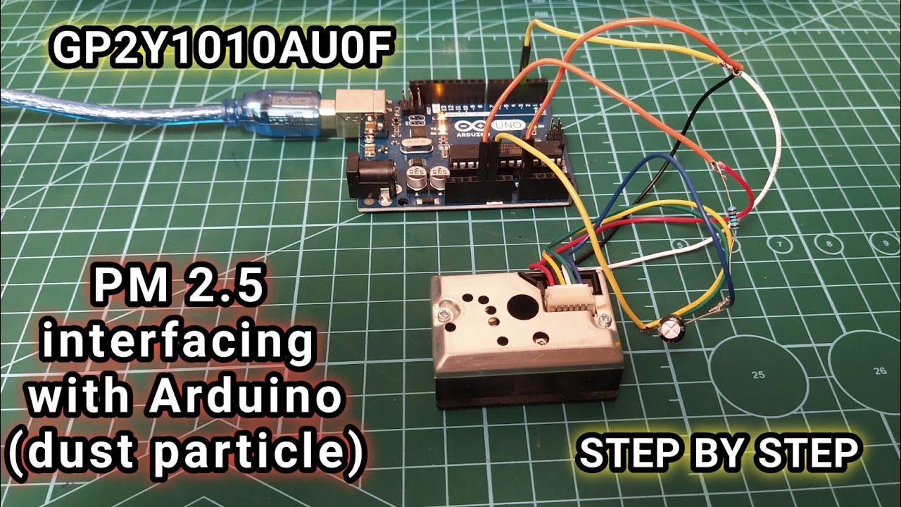 Учебное пособие по взаимодействию датчика качества воздуха/пыли PM2.5 и Arduino с GP2y1010 || PM1...