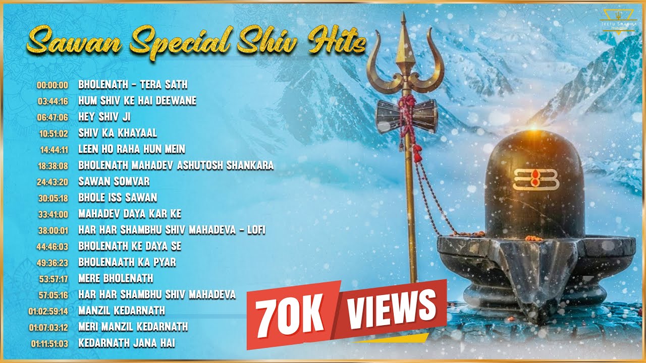Sawan Special Shiv Hits By Jeetu Sharma | Bholenath Best Top Bhajan Non-Stop 1 hours Sawan Somvar
