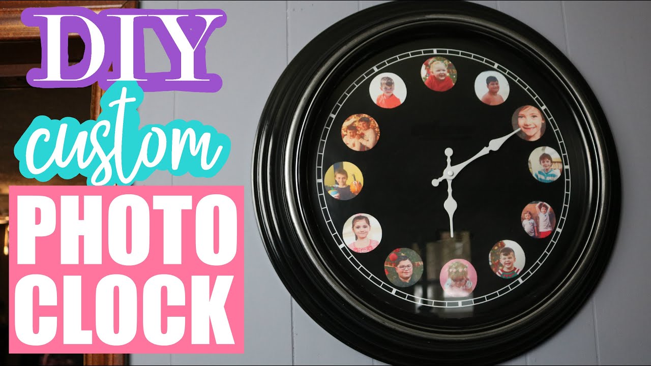 DIY CUSTOM PHOTO CLOCK TUTORIAL!