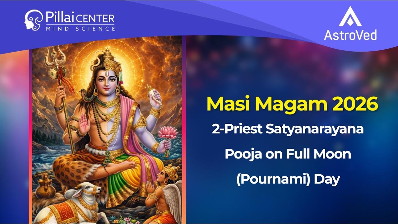 2 Priest Satyanarayana Pooja on Full Moon (Pournami) Day  - 02/03/26