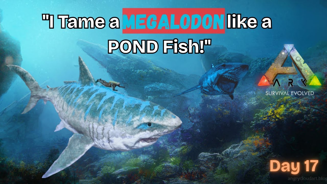 Day 17: I TAME a MEGALODON 🦈 like a POND Fish | Ark Mobile