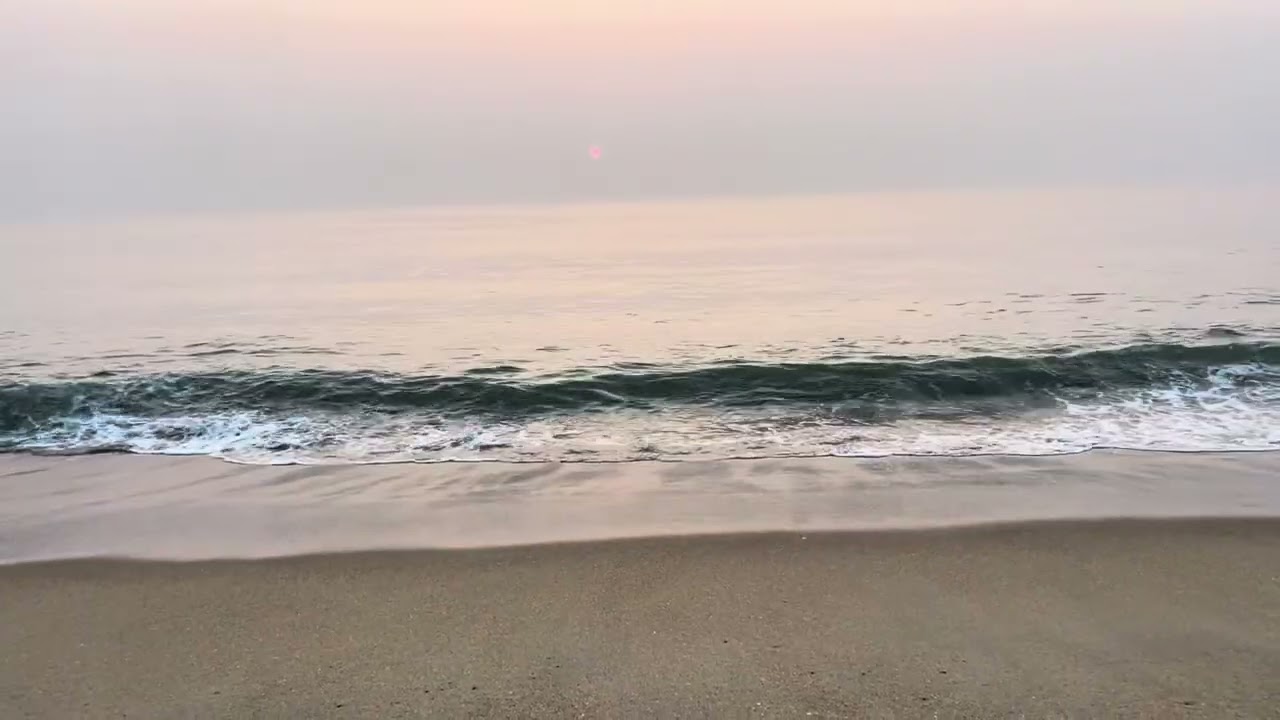 Sunrise At Marina Beach, Chennai