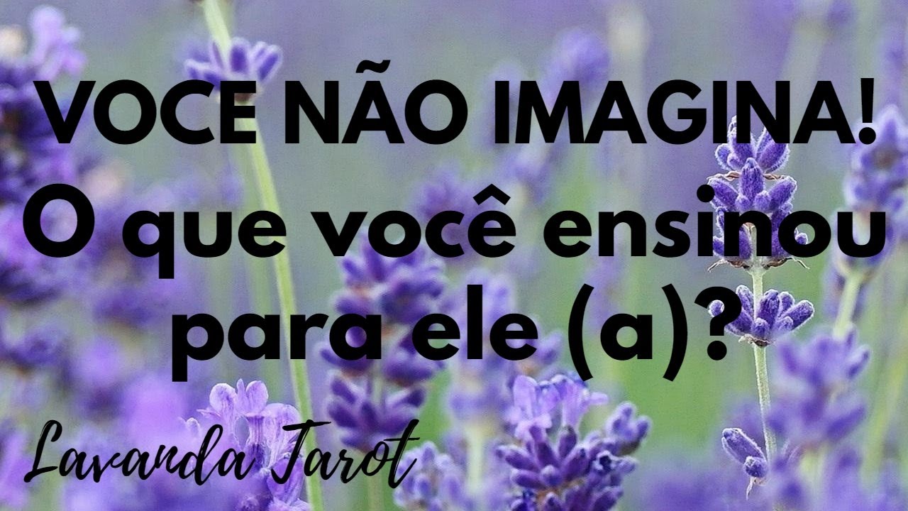 #tarot 😵‍💫 💜 VOCÊ NÃO IMAGINA! O que você ensinou para ele (a)? ☄️💜