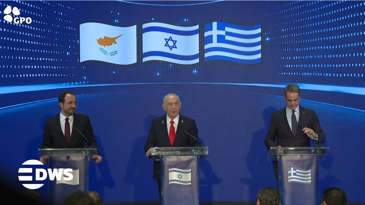 WATCH: Israel, Greece & Cyprus Leaders Hold Joint Statements | Middle East Diplomacy | AC15