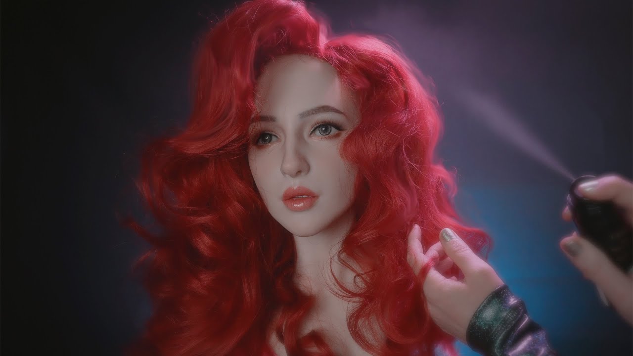 ASMR Makeup & Hair Styling 🧜🏻‍♀️ | No Talking